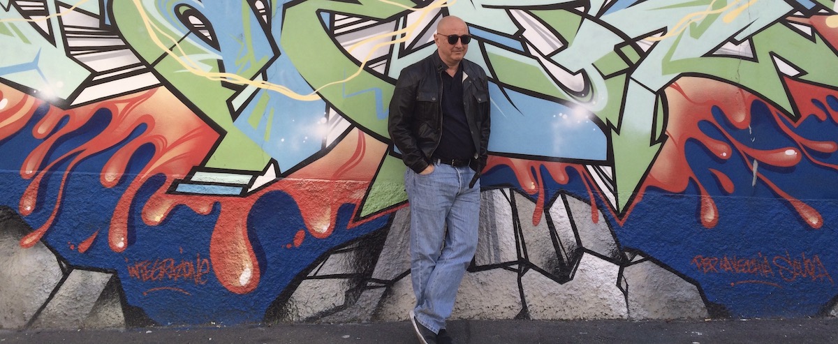 Alberto Biraghi sull'Alzaia Naviglio Grande.